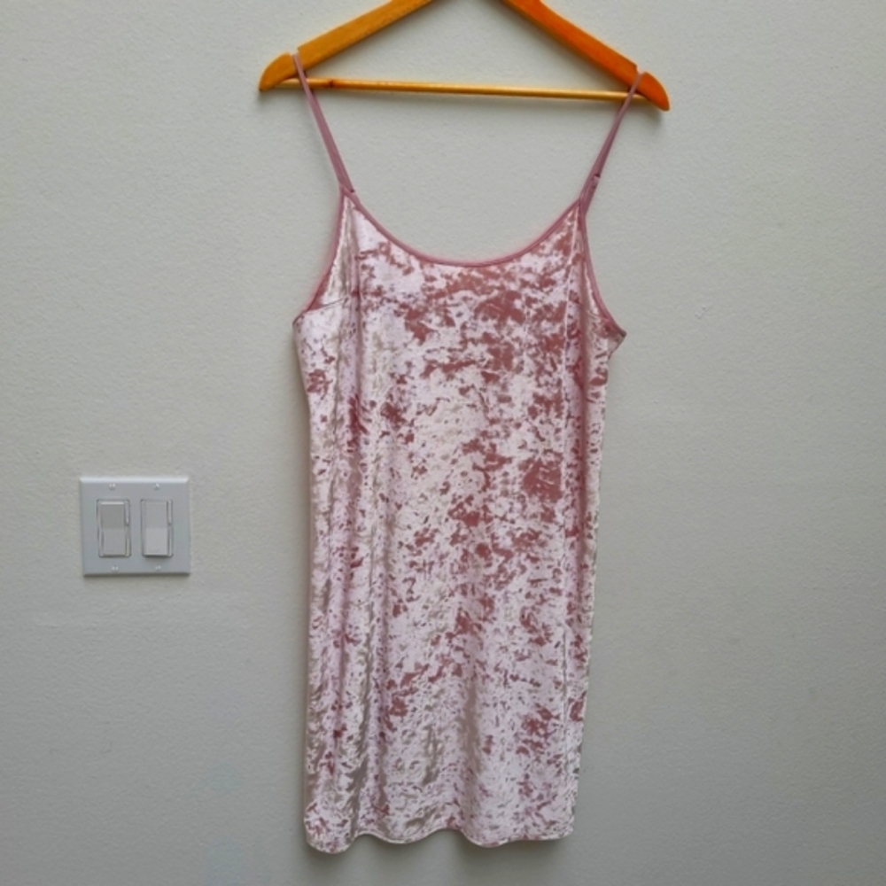 Victoria Secret pink night gown dress velvet